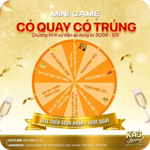 Vườn ẩm thực KA3 | Tiệc theo concept &amp; Nướng sân vườn Thủ Đức